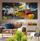 Kithen Vegetables World Wall Art Canvas Print