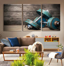 Dambell and Sport Wall Art Canvas Print by MyGreatCanvas | Canvas Wall Art Prints | Photo Prints & Wall Decor
