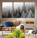 Big Foggy Forest and Misty Trees Forest Wall Art Canvas by MyGreatCanvas | Canvas Wall Art Prints | Photo Prints & Wall Decor