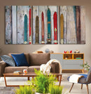Vintage Wooden Weathered Ski's in Front of an Old Barn Wall by MyGreatCanvas | Canvas Wall Art Prints | Photo Prints & Wall Decor