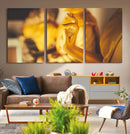 Gold Buddha Statue Hands Wall Art Canvas Print by MyGreatCanvas | Canvas Wall Art Prints | Photo Prints & Wall Decor