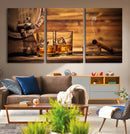 Rustic Whiskey and Barrel Canvas Print by MyGreatCanvas | Canvas Wall Art Prints | Photo Prints & Wall Decor