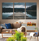 Wooden Bridge Near Lake Wall Art Canvas Print by MyGreatCanvas | Canvas Wall Art Prints | Photo Prints & Wall Decor