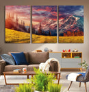 Mountain and Daylight Red Sunset Wall Art Canvas Print by MyGreatCanvas | Canvas Wall Art Prints | Photo Prints & Wall Decor