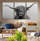 Texas Cow Wall Art Canvas, Texas Longhorn Cattle Canvas by MyGreatCanvas | Canvas Wall Art Prints | Photo Prints & Wall Decor