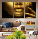Gold and Women Wall Art Canvas Print by MyGreatCanvas | Canvas Wall Art Prints | Photo Prints & Wall Decor