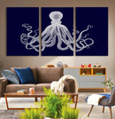 Blue Octopus Wall Art Canvas Print by MyGreatCanvas | Canvas Wall Art Prints | Photo Prints & Wall Decor