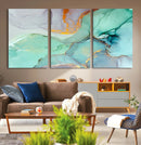 Colorful Marble Fluid Effect Canvas Wall Art Print by MyGreatCanvas | Canvas Wall Art Prints | Photo Prints & Wall Decor