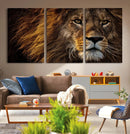 Mighty Lion Wall Art Canvas Print – Majestic Animal Portrait
