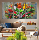 Spoonful of Spices Cooking Wall Art Canvas Print - Vibrant by MyGreatCanvas | Canvas Wall Art Prints | Photo Prints & Wall Decor