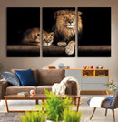 Lion Canvas Wall Art – Majestic Animal Print Artwork for by MyGreatCanvas | Canvas Wall Art Prints | Photo Prints & Wall Decor