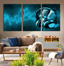 Music and Microphone Wall Art Canvas Print by MyGreatCanvas | Canvas Wall Art Prints | Photo Prints & Wall Decor