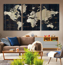 World Map Canvas Print – Detailed Map of the World Wall Art by MyGreatCanvas | Canvas Wall Art Prints | Photo Prints & Wall Decor