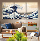 Hokusai: The Breaking Wave off Kanagawa Canvas Print by MyGreatCanvas | Canvas Wall Art Prints | Photo Prints & Wall Decor