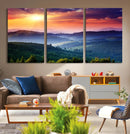 Mountain and Sunset Wall Art Canvas Print by MyGreatCanvas | Canvas Wall Art Prints | Photo Prints & Wall Decor