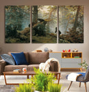 Grizzly Bear Cubs Wall Art Canvas Print