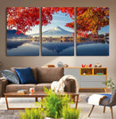 Mount Fuji Canvas Wall Art Japan Autumn Mountain Canvas