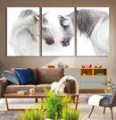White Horse Wall Art Animal Canvas Print by MyGreatCanvas | Canvas Wall Art Prints | Photo Prints & Wall Decor