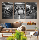 American Football Wall Art Canvas Print Framed Stadium Sport