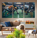 American Football Playing Wall Art Canvas Print by MyGreatCanvas | Canvas Wall Art Prints | Photo Prints & Wall Decor