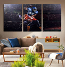 American Football Wall Art Canvas Print, Stadium Sport Wall