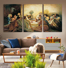 Last Supper Wall Art Canvas Print, Framed Jesus Painting Art