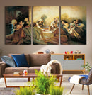 Last Supper Wall Art – Framed Jesus Painting Modern Biblical by MyGreatCanvas | Canvas Wall Art Prints | Photo Prints & Wall Decor