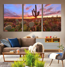 Arizona Desert Sunset Wall Art Canvas Print by MyGreatCanvas | Canvas Wall Art Prints | Photo Prints & Wall Decor