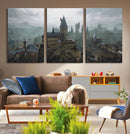 Disney Castle Wall Art Canvas Print, Living Kids Home Room