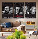 Thinker Quintet Canvas Wall Art – Martin, Obama, Malcolm X,
