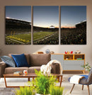 Oregon Ducks Football Team Print - Eugene Autzen Stadium