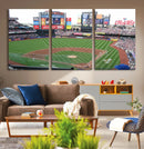 New York Mets Baseball Team Print - Citi Field Baseball by MyGreatCanvas | Canvas Wall Art Prints | Photo Prints & Wall Decor