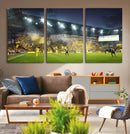 Columbus Crew Stadium Match Triple Canvas Wall Art - Dynamic