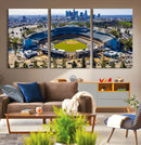 Los Angeles Dodgers Dodger Stadium Wall Art Canvas Print -