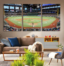 Texas Rangers Baseball Team Print - Arlington Globe Life