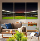 Yankee Stadium Night Game Triple Canvas, Yankee Stadium