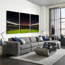 Yankee Stadium Night Game Triple Canvas, Yankee Stadium