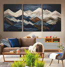 Rustic Mountain Landscape Wall Art Canvas Print – Framed 3D