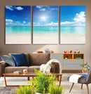Blue Ocean Wall Art Canvas Print - Tranquil Ocean Paradise