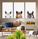Horse Prints Set, Set of 3 Horse Wall Art, Horses Portraits, by MyGreatCanvas | Canvas Wall Art Prints | Photo Prints & Wall Decor