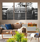 Vintage Farmall Tractor Wall Art Canvas Print, Rustic