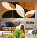 Geometric Abstract Wall Art Canvas Print, Mid Century Modern
