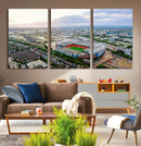 Old Trafford Manchester United Stadium Wall Art Canvas Print