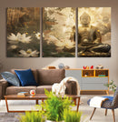 Zen Buddha Wall Art Canvas Print | Peaceful Meditation Decor