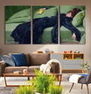 Decadent Girl by Ramon Casas Wall Art Canvas Print, Framed