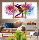 Colorful Golfer Swing Wall Art Canvas Print - Ready to Hang, by MyGreatCanvas | Canvas Wall Art Prints | Photo Prints & Wall Decor