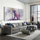 Watercolor Golf Swing Wall Art Canvas Print | Vibrant