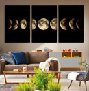 Phases of the Moon Wall Art | Canvas Print for Modern Wall by MyGreatCanvas | Canvas Wall Art Prints | Photo Prints & Wall Decor