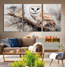 Barn Owl Wall Art | Watercolor Barn Owl Canvas Print | by MyGreatCanvas | Canvas Wall Art Prints | Photo Prints & Wall Decor