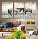 Chines Style Majestic Horses Wall Art | Ready to Hang and